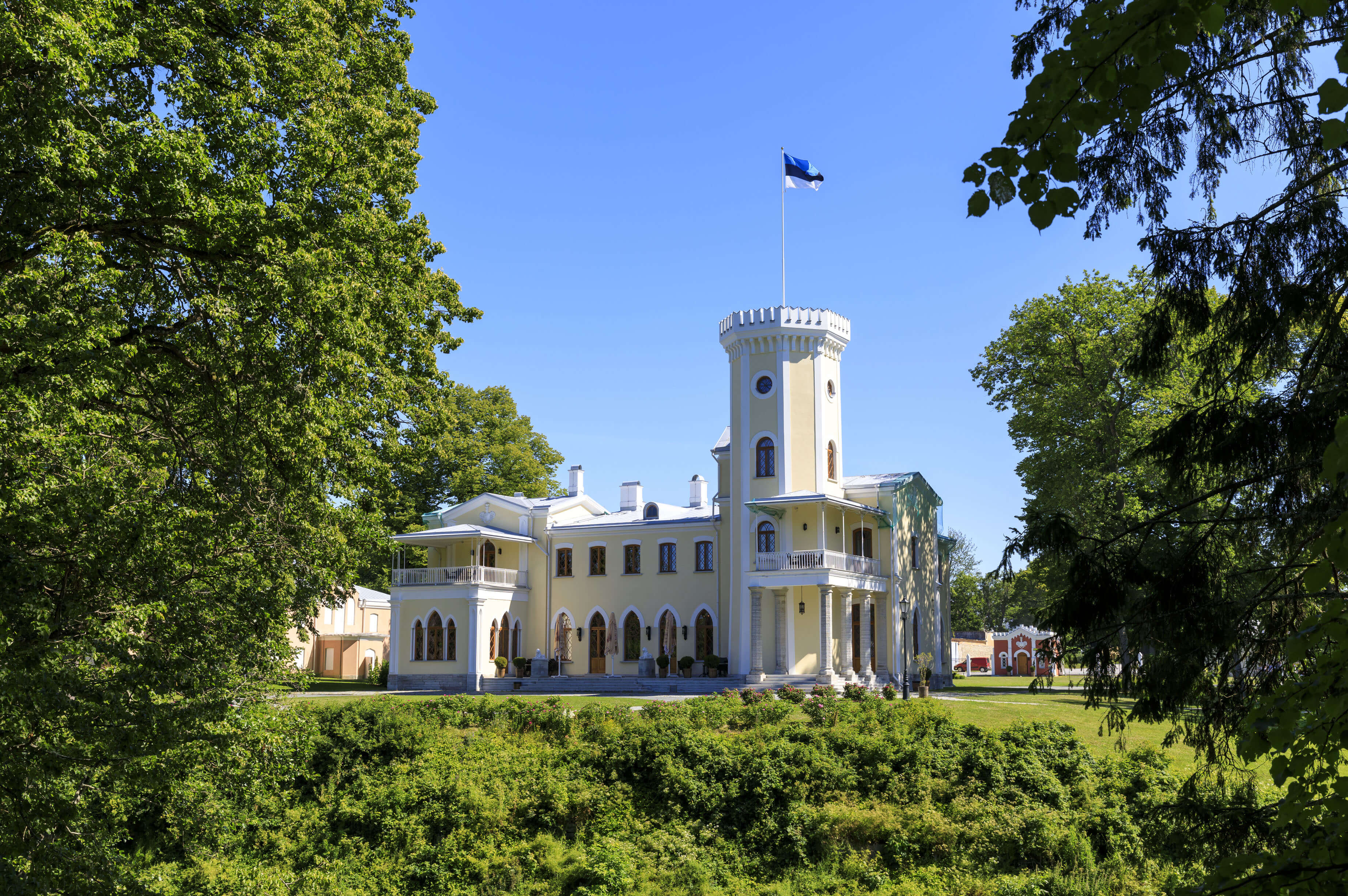 Castle or manor of Keila Joa in Estonia